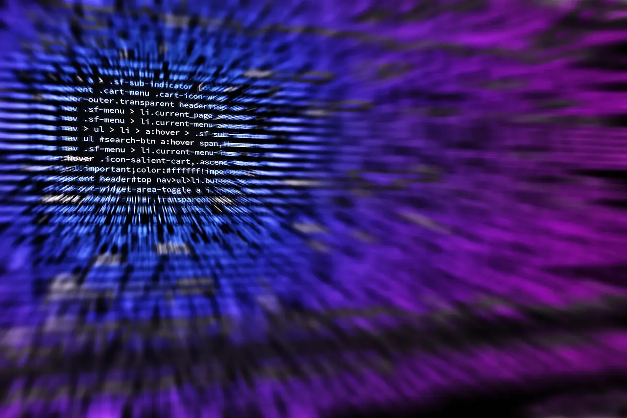 A padlock over lines of code